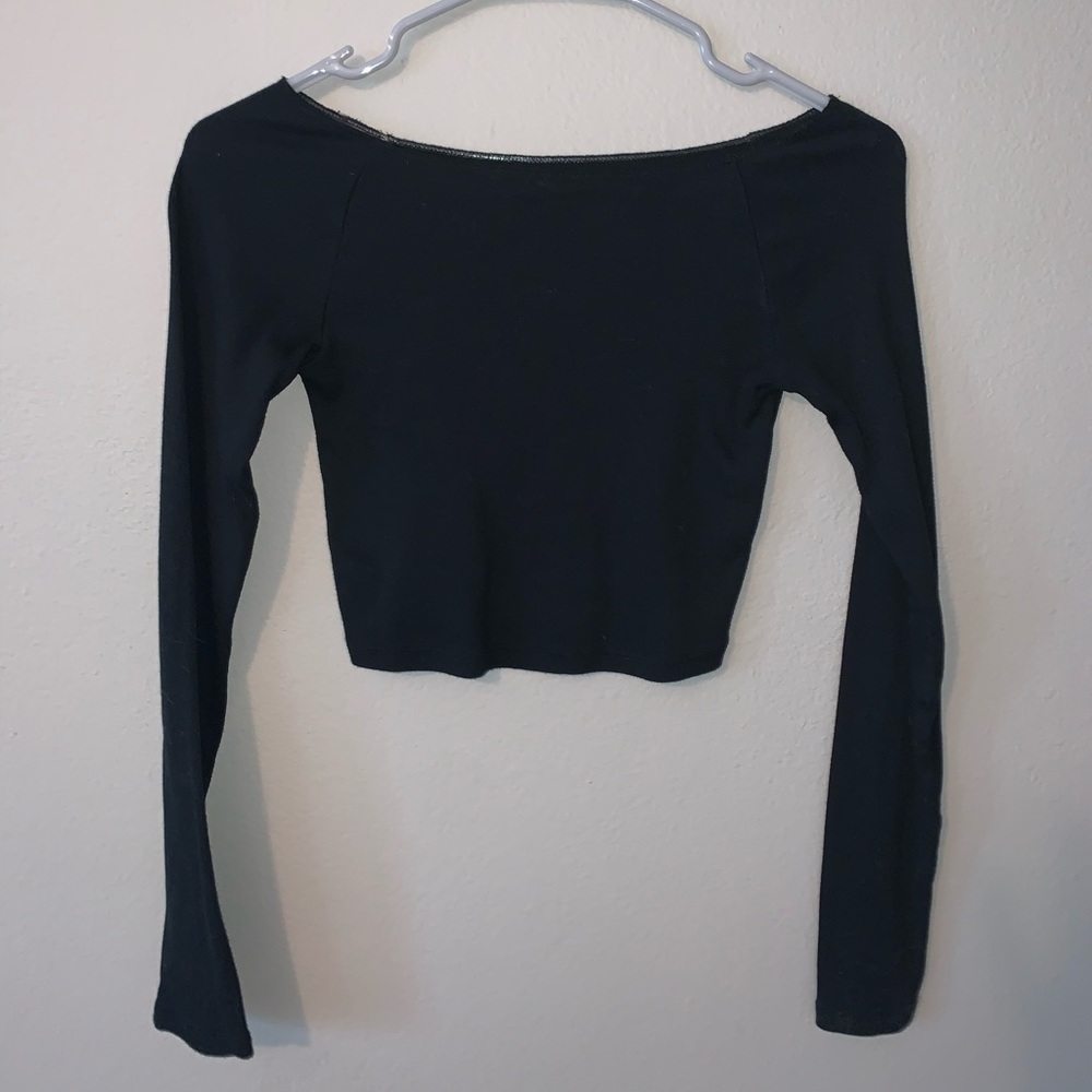 Wild Fable (target) cropped long sleeve shirt